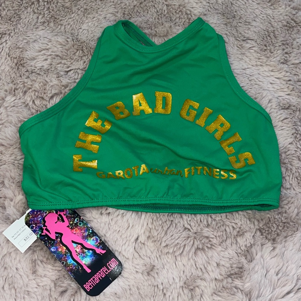 Green Sports Bra